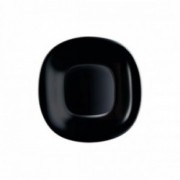 Kvadratinė juoda lėkštė Luminarc CARINE, 19.5 cm