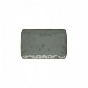 Porcelianinė pilka kvadratinė lėkštė Easy Life INTERIORS, 20x13 cm