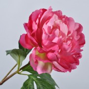 Dirbtinis tamsiai rožinis bijūnas Silk-ka, 57cm