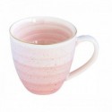 Rožinis porcelianinis puodelis auksuotais kraštais Easy Life ARTESENAL PINK, 320 ml