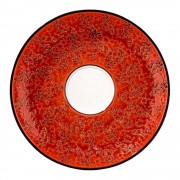Lėkštutė po puodeliu Wilmax SPLASH, raudona, 14 cm