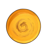 Lėkštutė po puodeliu Wilmax SPIRAL, geltona, 15 cm