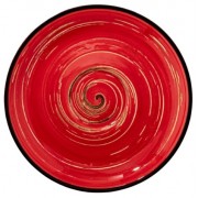 Lėkštutė po puodeliu Wilmax SPIRAL, raudona, 15 cm