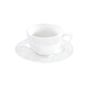 Porcelianinis puodelis su lėkštute Wilmax JULIA, 240 ml