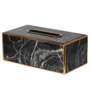 Dėžutė servetėlėms Black Marble 25x13x10cm