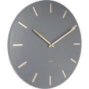 Laikrodis Present Time CHARM, pilkas, 45 cm