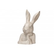 Dekoracija A Lot Rabbit Bust, baltos sp., 43cm