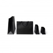 Dovanų maišelis Embacollage MATT BLACK, 27 x 9 x 20 cm