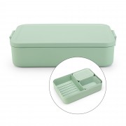 Pietų dėžutė Brabantia Make & Take Bento, su indeliais, žalia, didelė