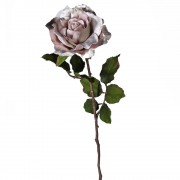 Dirbtinė gėlė Velvet Rose, rausvos sp., 60 cm