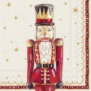 Servetėlės IHR NUTCRACKER FIGURE, kreminės sp., 33 x 33 cm