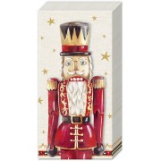 Servetėlės nosinaitės IHR NUTCRACKER FIGURE, kreminės sp., 21 x 21 cm