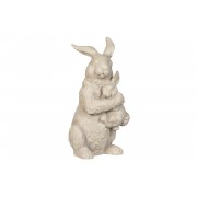 Dekoracija A Lot Rabbit Hugs Poly, pilka sp.. 30 cm