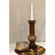 Žvakidė HAND BLOWN AMBER, rusvos sp., 36 cm