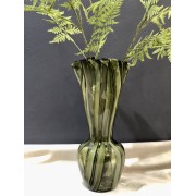 Vaza STRIPED WAVE, žalios sp., 43 cm