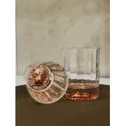 Stiklinė LIONHEAD TUMBLER, rausvos sp., 12 cm