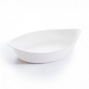 Balta ovali stiklinė kepimo forma Luminarc SMART CUISINE, 38x23 cm