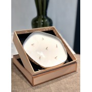 Žvakė su dėžute TUBEROSE, sidabrinės sp., 20 cm
