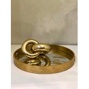 Padėklas GOLDEN CLOUDS TRAY, aukso sp., 36,5 cm