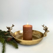 Dekoratyvinis padėklas BRASS R/DEER TRAY, aukso sp., Ø 22,5 cm