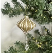 Kalėdinis žaislas CHAMPAGNE PENDANT BAUBLE, auksinės sp., 15 cm, 1 vnt