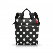 Rankinė-kuprinė ALLROUNDER RHOMBUS, Dots white, 12 L