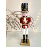 Kalėdinė dekoracija RED & BLACK NUTCRACKER, įvairių sp., 30 cm