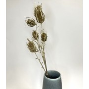 Dirbtinė šaka GOLD ERYNGO SPRAY, auksinės sp., 65 cm