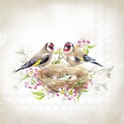 Servetėlės IHR LOVELY GOLDFINCH linen