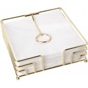 Servetėlių laikiklis IHR METAL NAPKIN HOLDER, auksinės sp.