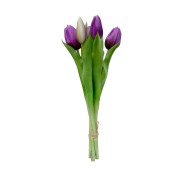 Dirbtinė gėlė Maggie TULPANBUKETT LILA, 5 vnt., 30 cm