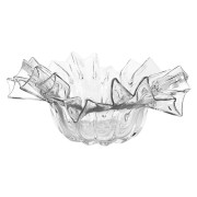 Dekoratyvinis dubuo Shishi Glass Wave, skaidrios sp., 24 cm
