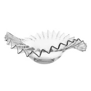 Dekoratyvinis dubuo Shishi Glass Wave, skaidrios sp., 35 cm