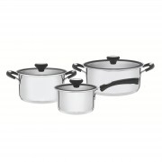 Puodų rinkinys Tramontina SOLAR SILICONE, 3 dalių