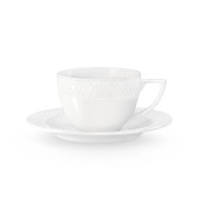 Porcelianinis puodelis su lėkštute Wilmax JULIA, 170 ml
