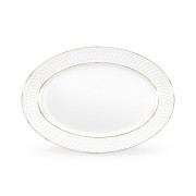 Ovali lėkštė Wilmax DIAMOND GOLD, 35 x 25 cm