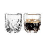 Espresso stiklinių rinkinys Leonardo GOCCE, dviejų lašelių raštas, 2 vnt., 60 ml