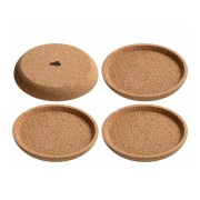 Kamštinių padėkliukų rinkinys Leonardo GOCCE, 4 vnt., 9 cm