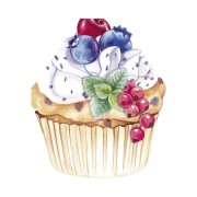 Servetėlės IHR SWEET CUPCAKE, 33 x 33 cm