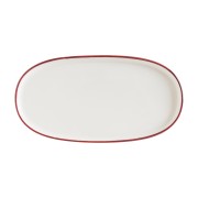 Lėkštė ovali Bonna LINEA BURGUNDY, 21 cm