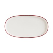 Lėkštė ovali Bonna LINEA BURGUNDY, 25 cm