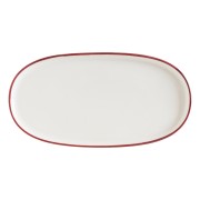 Lėkštė ovali Bonna LINEA BURGUNDY, 30 cm