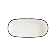 Lėkštė ovali Bonna LINEA BLACK, 14 cm