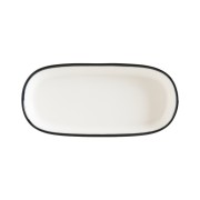 Lėkštė ovali Bonna LINEA BLACK, 18 cm