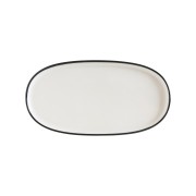 Lėkštė ovali Bonna LINEA BLACK, 21 cm