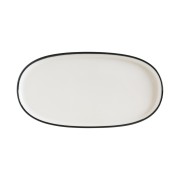Lėkštė ovali Bonna LINEA BLACK, 25 cm