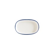 Lėkštė ovali Bonna LINEA BLUE, 10 cm