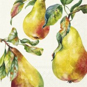 Servetėlės IHR HOME GROWN PEARS, kreminės sp., 25 x 25 cm