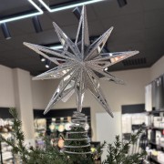 Dekoracija eglutės viršūnė SILVER STAR, 30 cm