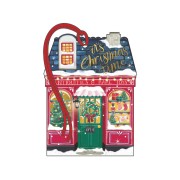 Kortelės prie dovanos Art File ST NICHOLAS STREET XMAS, 4 vnt., 16,5 x 10,2 cm